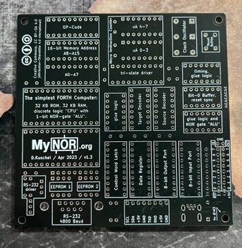 My4th MyNOR komputer SBC + Foth Deck PCB