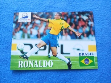 Pocztówka Ronaldo Mundial Francja 98 