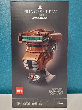 NOWE LEGO Star Wars 75351 - Hełm księżniczki Lei