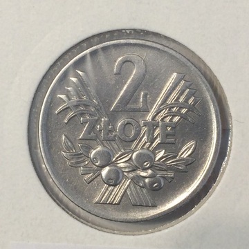 2 zł złote 1971 jagody 