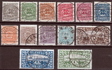 DR Plebiscyt SLESVIG, 13 znaczków stemplowanych