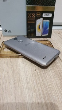 LG k4 mega zestaw szkło, etui, ładowarka, pudełko