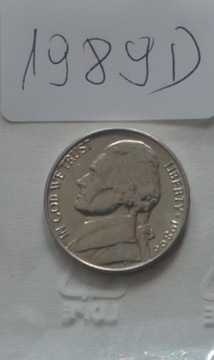 USA 5 CENTÓW (FIVE CENTS) 1989 D