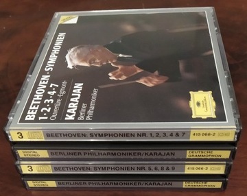 BEETHOVEN 9 Symphonien, Ouvertüren Karajan 6CD
