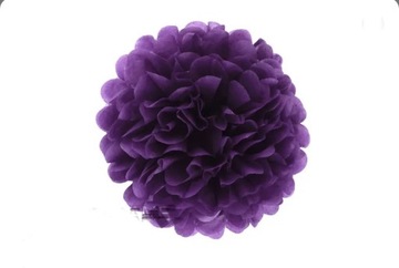 Pompon z bibuły 25 cm 5 sztuk