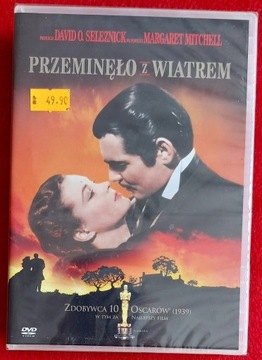 Przeminęło z wiatrem film DVD PL folia