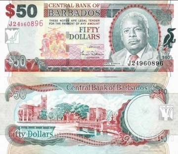 Barbados 50 dolars 2007 UNC 