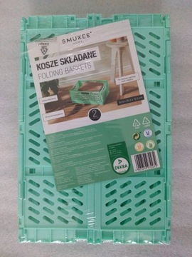 Kosze składane 2szt. ok. 30x20x12cm Smukee Home