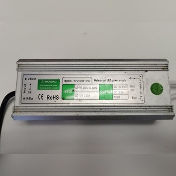 Zasilacz IP67 12V, 100W, 8.3A