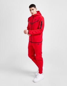 Dres nike Tech Fleece czerwony rozmiar M komplet