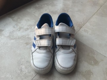 Biało niebieskie buty adidas 