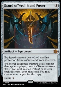 Sword of Wealth and Power MTG BIG SCORE