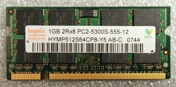 Pamięć SO-DIMM DDR2 1GB PC25300 HYNIX