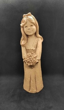 Dziewczyna z bukietem kwiatów figurka Lee Bortin