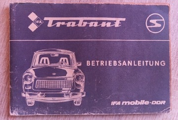 Instrukcja obsługi samochodu Trabant 