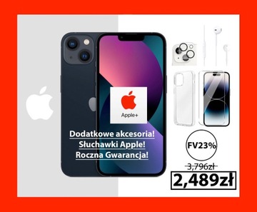 NOWY APPLE IPHONE 13 128GB MIDNIGHT CZARNY GW FV!