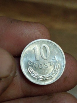 Moneta 10 groszy 1967 rok