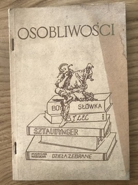 Książka „Osobliwości”- Rymy ucieszne 1983 rok 