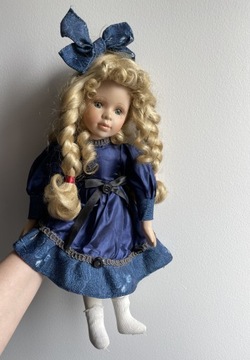 Stara lalka z porcelany vintage 44cm NJSF