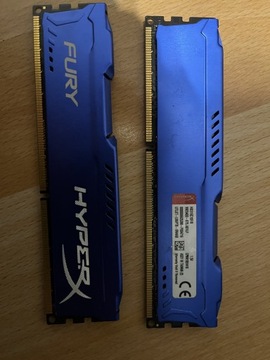 Kości ram HYPER X 2x8gb ddr3 1600MHz