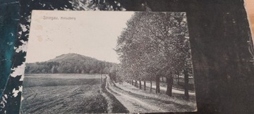 Pocztówka Striegau. 1915. Rewers zapisany