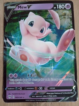 Mew v [ jumbo ] #069 rare karta pokemon