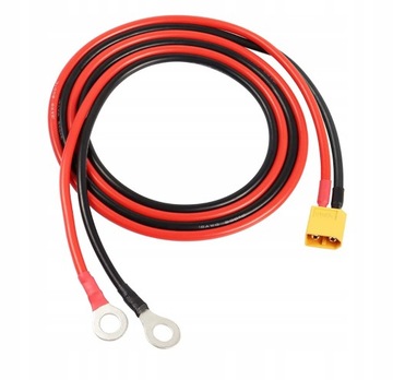 XT60 męski oczko oring 1M 12AWG do RC fpv lipo