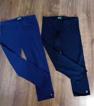 Benetton, getry, legginsy  7/8 na 8-10lat 2szt.