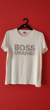 Koszulka t-shirt  Hugo Boss  kolor biały z z liter