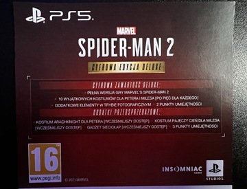 Marvel’s Spider-Man 2 Cyfrowa Edycja Delux PS5 PL