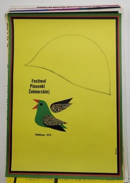 Plakat Festiwal Piosenki Żołnierskiej Opałka '69