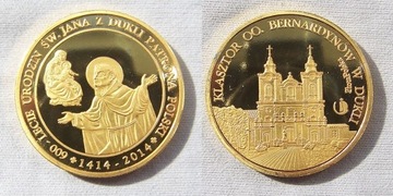 Medal Złota Polska - 600-lecie ur. św.Jana z Dukli