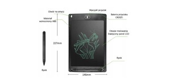 Znikopis Dla Dzieci TABLET GRAFICZNY 8.5" +RYSIK 