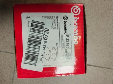 Klocki hamulcowe brembo P23 085