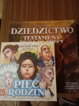 Dziedzictwo Testament Diuka De Cercy + dodatek 5 rodzin (+koszulki)