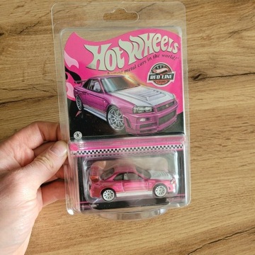 Hot Wheels RLC Pink Nissan Skyline GT-R BNR34