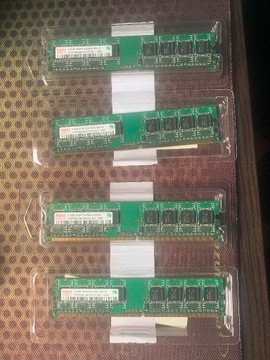 Pamięć RAM 512MB 1Rx8 PC2-5300U-555-12 - 4 sztuki 