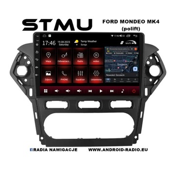 Radio android 10.1" FORD MONDEO MK4 11-14