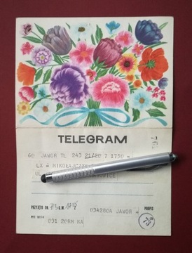 Telegram Dzień Kobiet 8 marca PRL