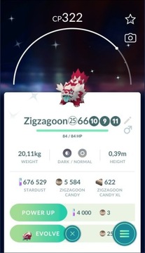 Shiny Galarian Zigzagoon Pokemon Go