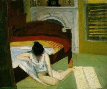 Edward Hopper - Lato wewnątrz 1909, reprodukcja 