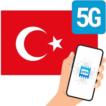 karta eSIM - Internet mobilny Turcja - 10GB 30 dni