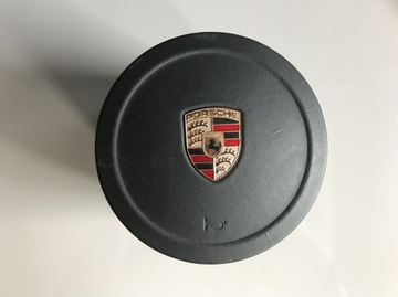 Poduszka kierowcy Porsche Cayenne 7P5 czarna