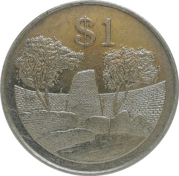 Zimbabwe 1 dollar 1993, KM#6