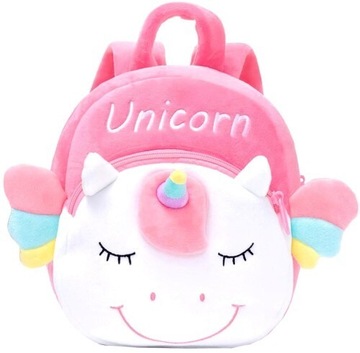Plecak pluszowy przedszkolny jednorożec unicorn