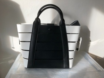 Nowa torebka damska czarno biała druga mniejsza 