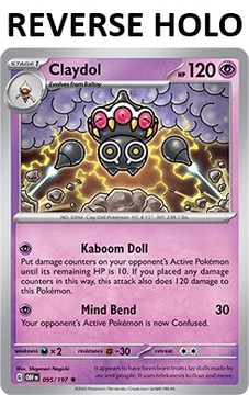 Karta Pokemon Claydol (OBF 095) 95/197 R. Holo