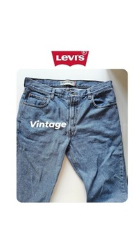 Levis 505 regular 36x32 jeansy Vintage blue XXL