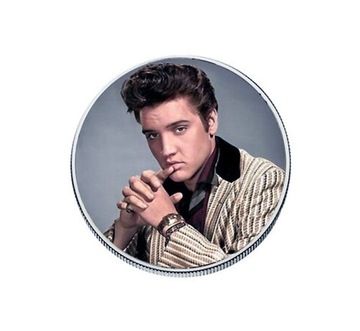 Posrebrzany medal- ELVIS PRESLEY-ameryk.piosenkarz