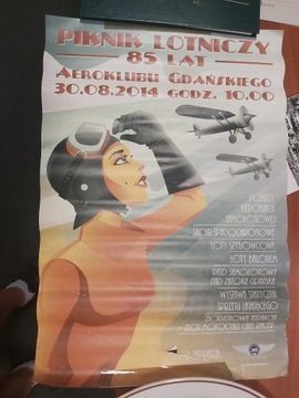 Plakat Piknik lotniczy 85 lat Aeroklubu Gdańskiego